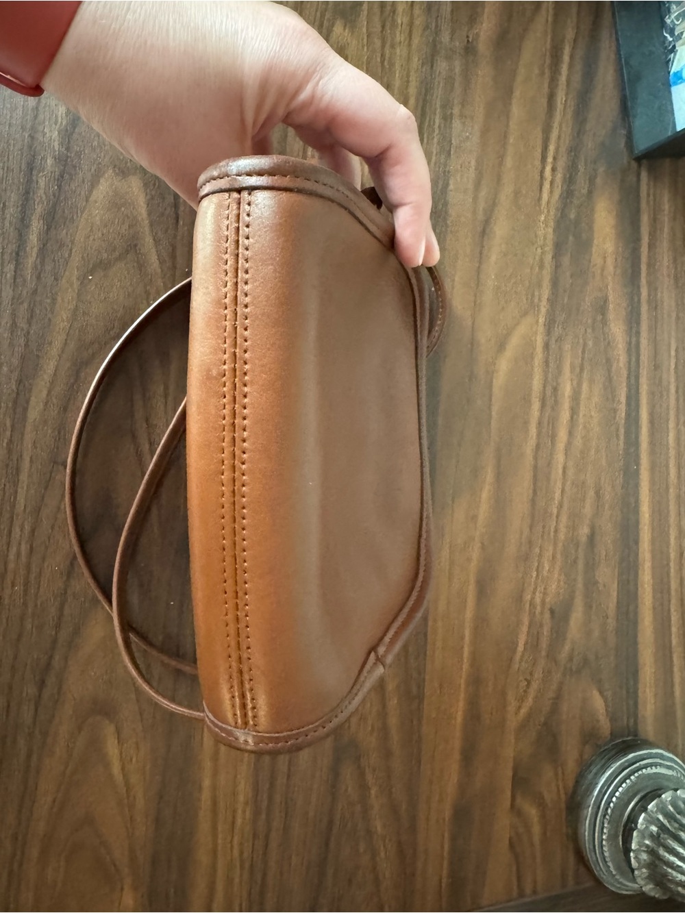 Vintage Coach Abbie British Tan Leather Crossbody Bag - style 9017 - Picture 11 of 11